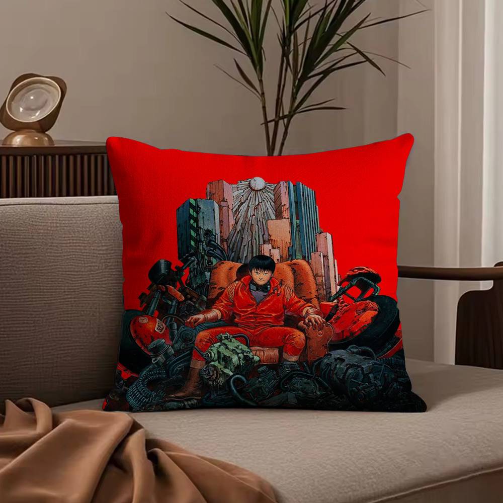 Anime Manga A-Akira Pillow Case Anti-dustmite Pillowcase Invisible zipper silky short plush Sofa cushion cover