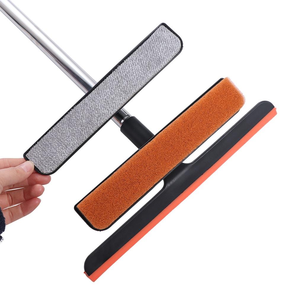 Rotatable telescopic window brush 360-Degree Floor Squeegee Wiper Glass Scraper Bathroom