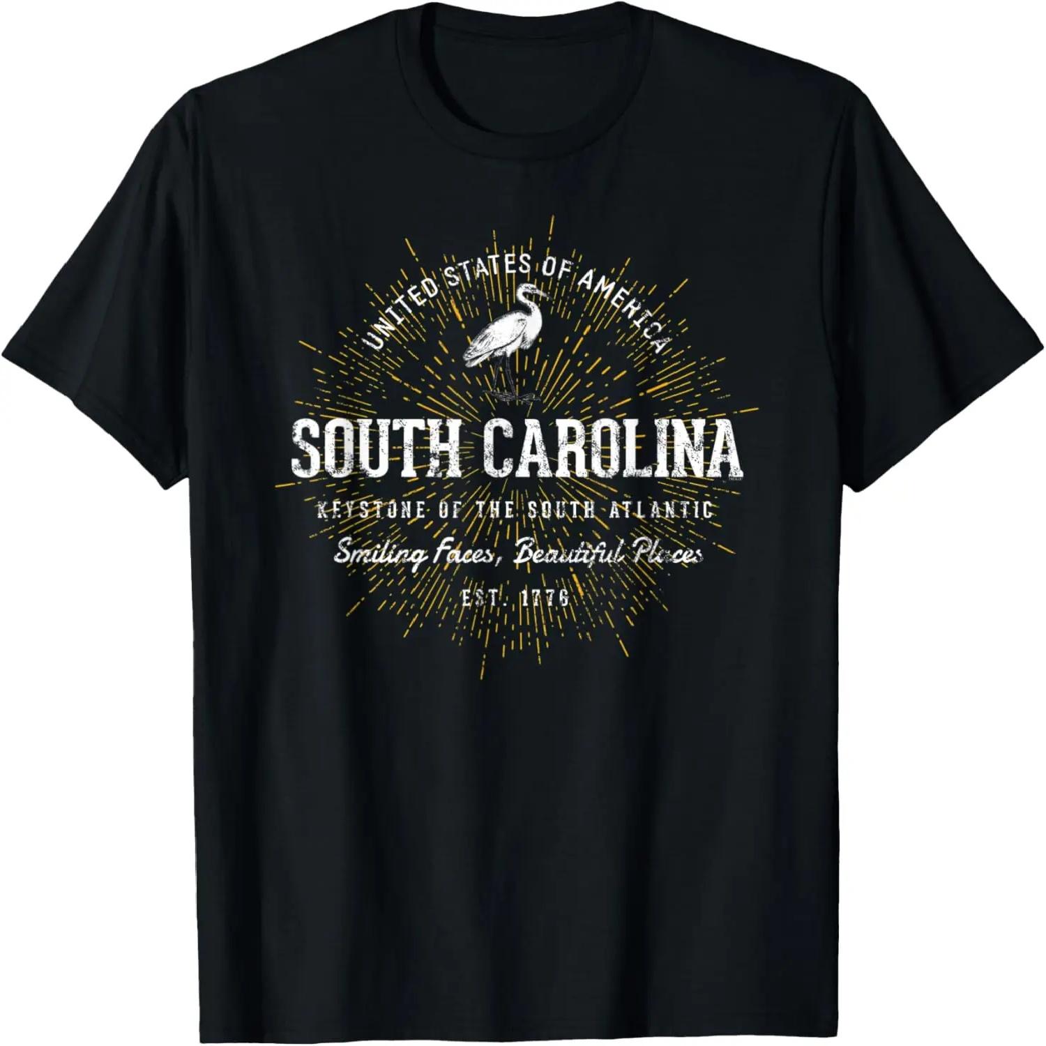 Vintage State of South Carolina Retro T-Shirt S чёрный