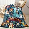 Christmas Friends Personalized Name Blanket Gift Personalized Blanket Comfortable Suitable for Couch Home Decor Livingroom Nap for All Occasions