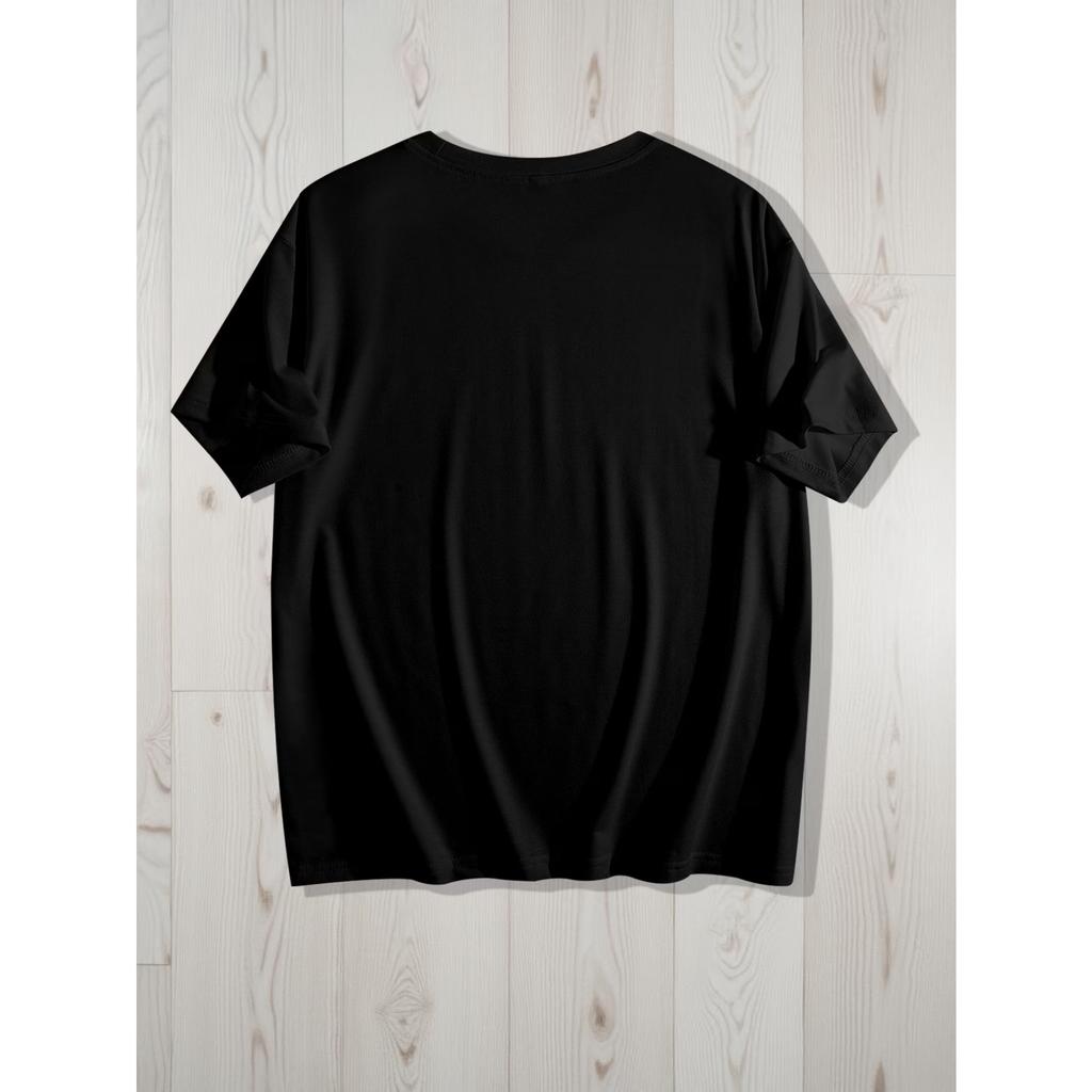 Black Mona Lisa Graphic T-Shirt - Cotton Casual Round Neck Short Sleeve Tee