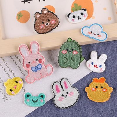 Computer Embroidery Label Cartoon Cute Animal Avatar Embroidery Zhang Zai Clothing Accessories Clothing Accessories Patch Self-Adhesive Cloth Sticker
