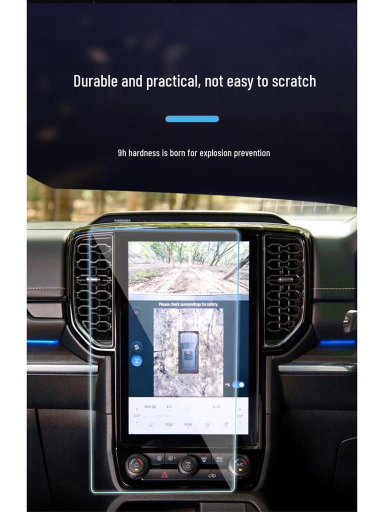 Ford Everest 2024 10" Console Navigation Tempered Glass Film