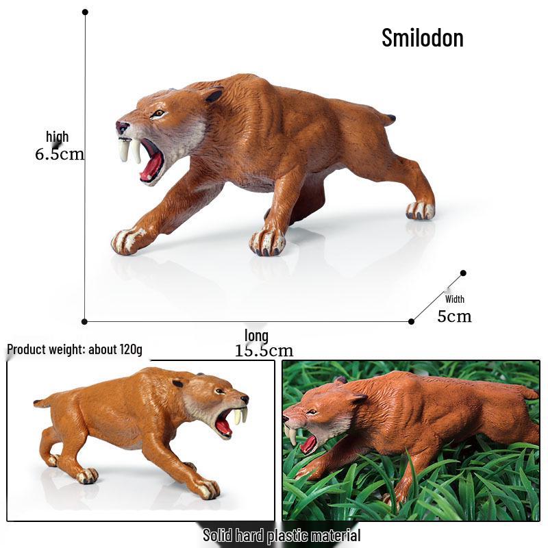 Animal Model Simulation Toy: Woolly Rhinoceros, Dunkleosteus, Deinotherium, Mammoth, Smilodon, Thunder Bird