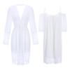 Princess Soft Mesh Lace Nightdress and Outer Robe Set 2373 - Comfortable Sling Design
