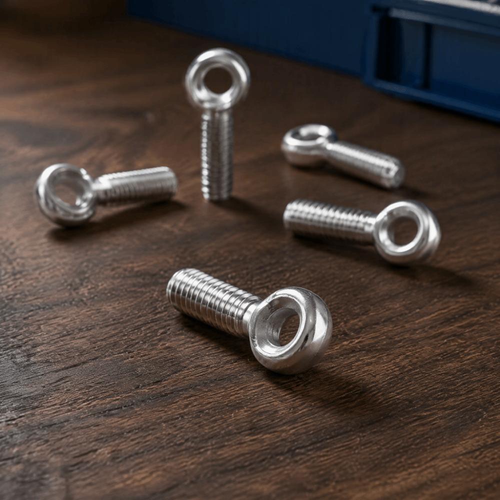 10pcs Metric Thread Lifting Eye Bolts Heavy Duty Fisheye Rigging Bolt Machinery Use