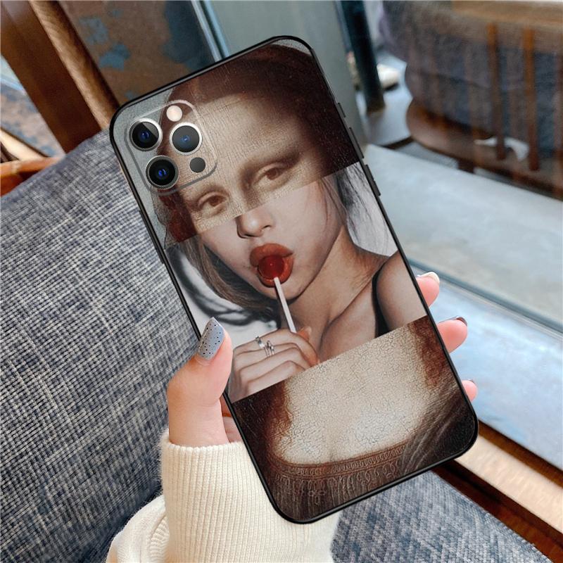 

Mona Lisa Bumper Protection Case For iPhone 17 Pro Max 17 Air Soft Cover iPhone 17