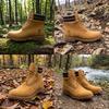 Timberland Kényelmes Egyszerű Retro Ingázó Rövid Martin Bakancs Férfi bakancsok Búza A27TPW