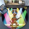 Scooby Round Area Rug,Carpet Rug for Living Room Bedroom Sofa Playroom Decor,Non-slip Floor Mat