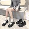 Lolita Schuhe Damen Japanische Mary Jane Schuhe Damen Vintage Mädchen Studenten JK Uniform High Heel Plateauschuhe Cosplay Plus Size