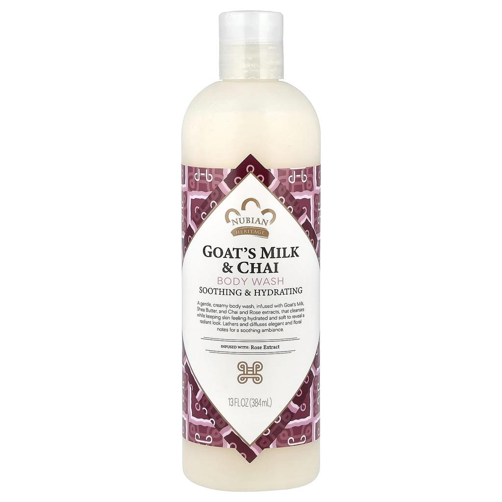 Body Wash, Goat Milk & Chai, 13 Fl Oz (384 Ml)