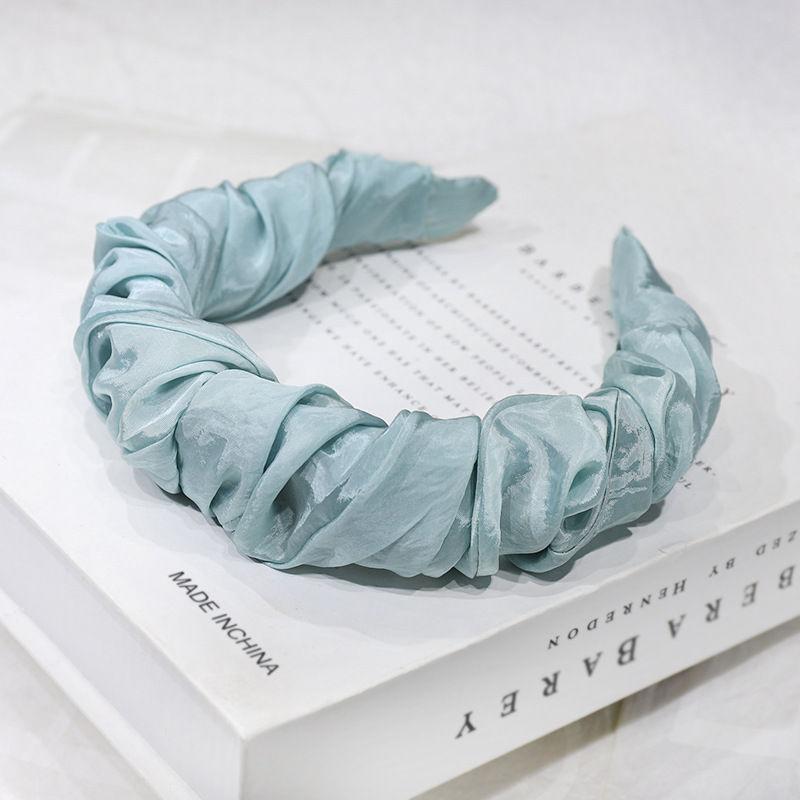 Hairpin Hair Band Hair Accessories Pleated Headwear Pure Color Headband Fashion
