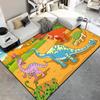 Cute Cartoon Little Dinosaur Printed Carpet Floor Mat  Carpets for Living Room Rugs for Bedroom Carpet for Children Customizable
