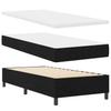 Box Spring Bed with Headboard Black 90 x 200 cm Fabric