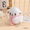 Cute Soft Fluffy Plush Sheep Keychain Adorable Kawaii Design Ideal Backpack Pendant Birthday Gift For Kids Girls Friends