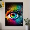 Colorful Eye Abstract Canvas Art, Modern Wall Decor for Living Room, Bedroom, Office, Dining & Bar, Perfect F
