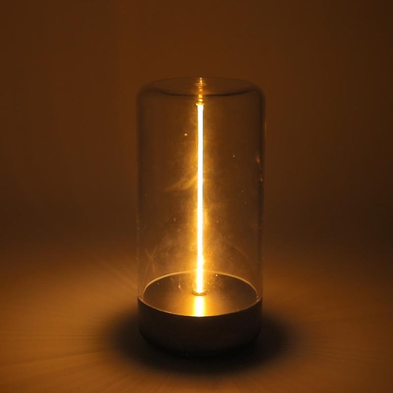 

Минималистская магнитная лампа с сенсорным управлением, беспроводная настольная лампа, перезаряжаемая для спальни, прикроватная лампа, украшение для окружающего света