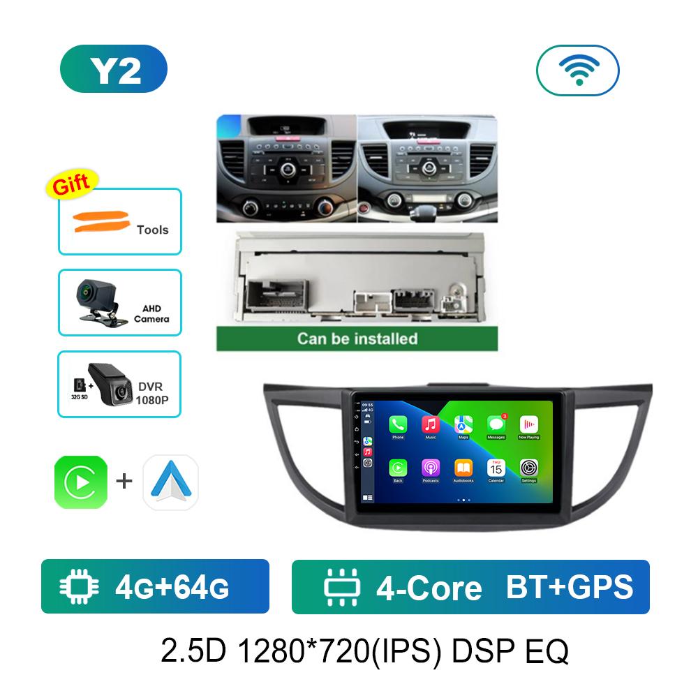 Carplay WiFi 10.1 '' for Honda CRV CR-V 4 RM RE 2011 - 2018 GPS Car Video Multimedia Player Android OS 4G BT HD Touch Screen