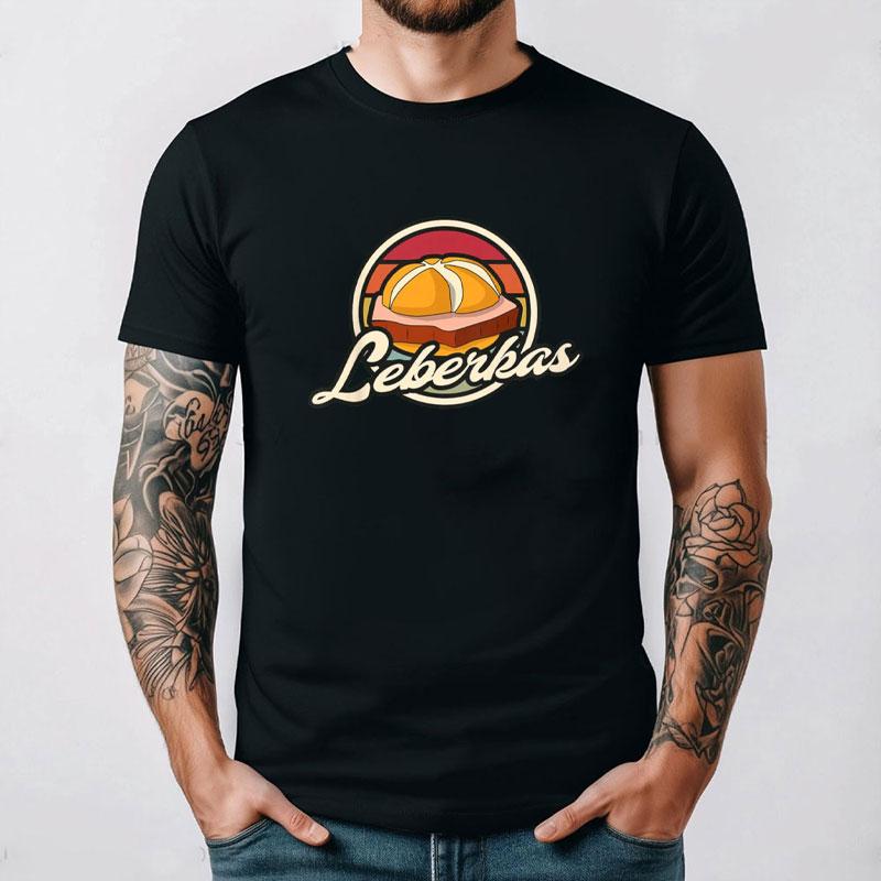 Leberkäse T-Shirt Oktoberfest München Bayern Fun Shirt Lustiges Neues Sommer Kurzarm-T-Shirt Gestartet Lässiges Baumwoll-Print-Oberteil