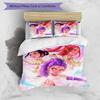 3pcs KPop Demon Hunters17 Design Cover Set - HD Printed Bedding with 1 Cover and 2 Pillowcases - Perfect for Home and Dorm Decor