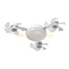 L8RE E27 Ceiling Fan with LED Light Ceiling Fan Lamp Remote Controlled Fan Ceiling Light Perfect for Bedroom and Kitchen