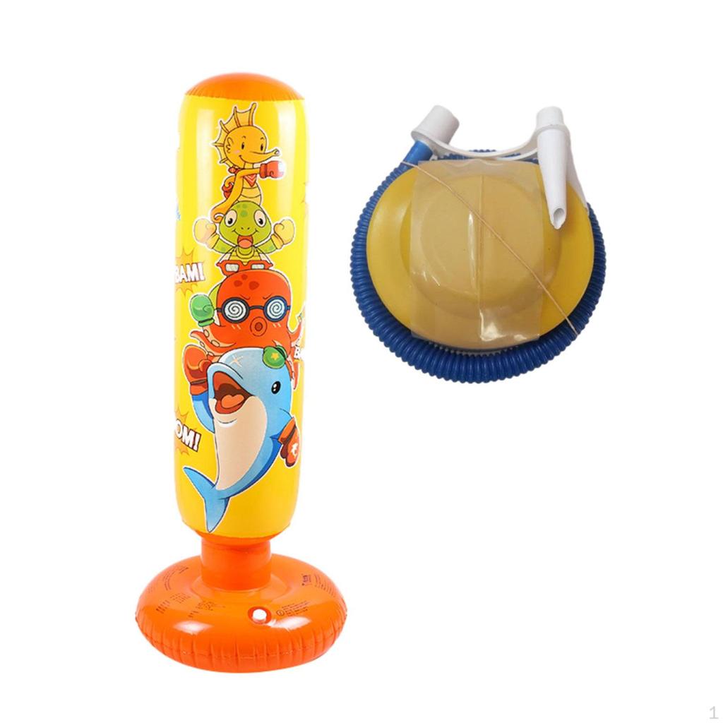 Inflatable Boxing Bag Freestanding Air Cartoon Birthday Gifts Punching for Kids