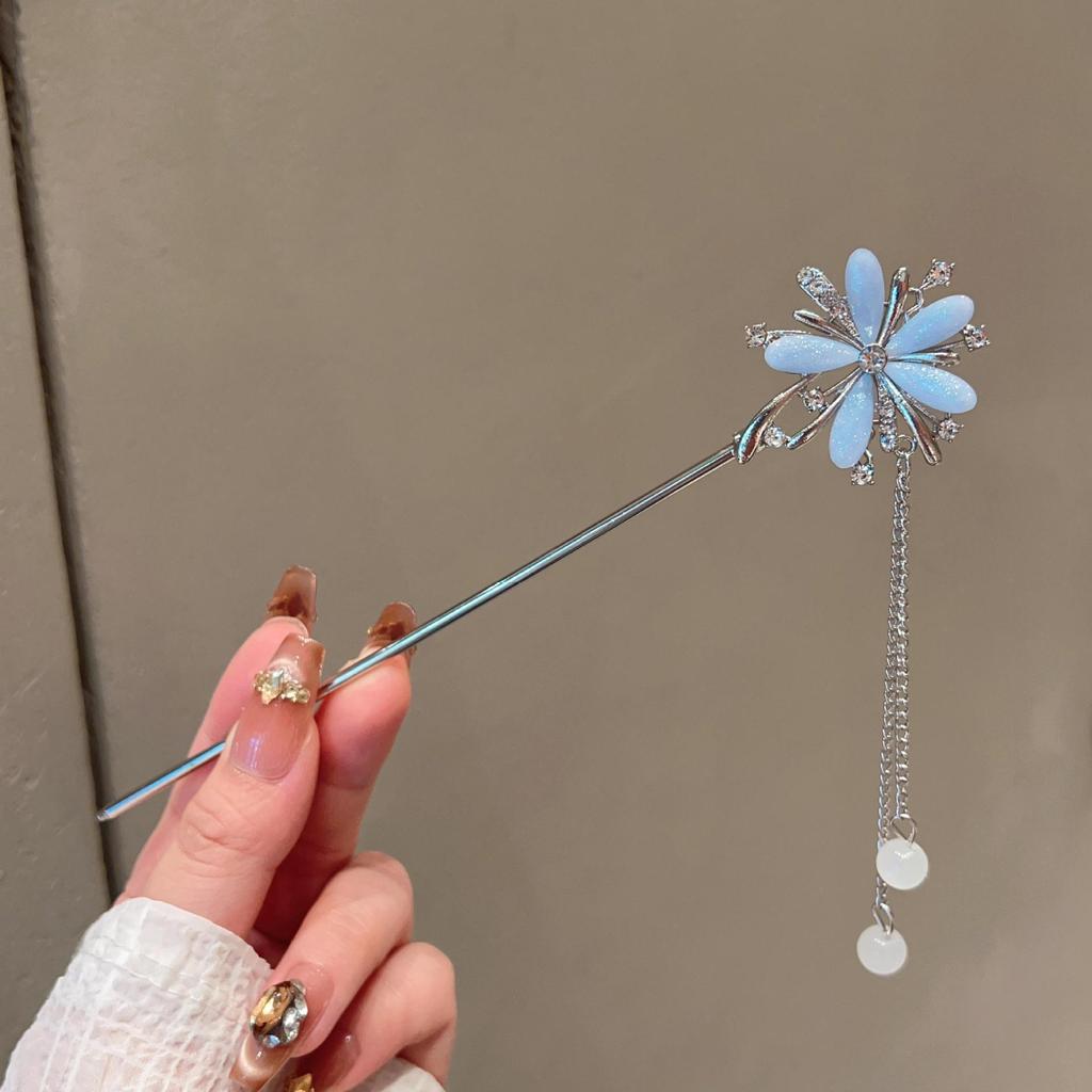 Vintage Chinese Style Hairpin for Updos - Elegant Retro Hair Stick with Tassel for Qipao