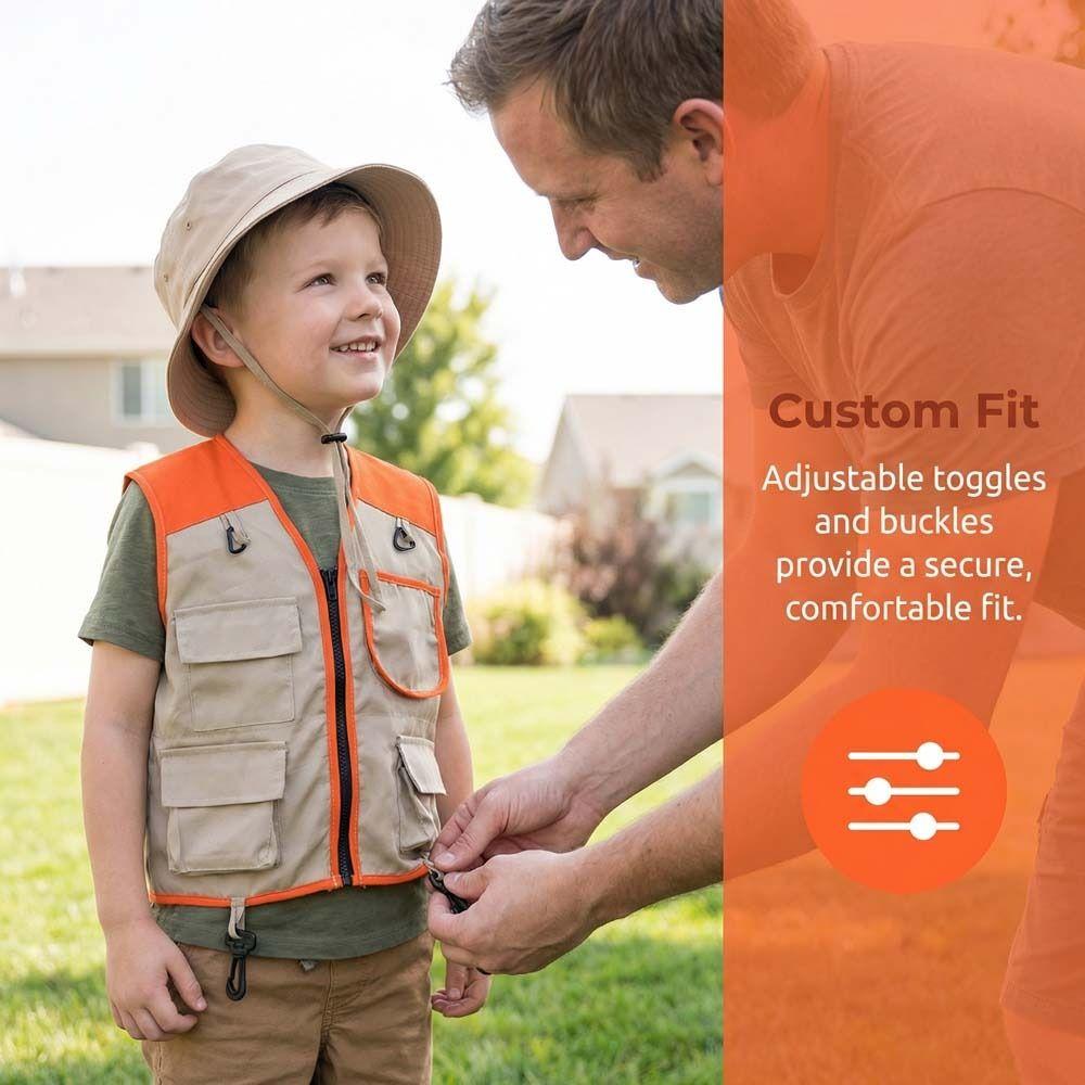 Summer Clothing Outdoor Adventure Kit Tool Clothing Pretend Play Costumes Outdoor Adventure