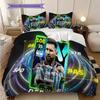 Ronaldos Legacy Football Three-piece set (1 * duvet cover + 2 * pillowcase, without core) 2D Flat Duvet cover and pillowcase Soft and comfortable