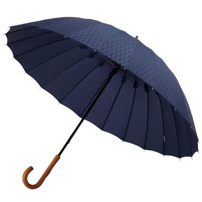 Mabu Umbrelă de soare pentru femei bărbați unisex 60 cm 24 nervuri umbrelă lungă indigo umbrelă cu protecție UV umbrelă de blocare a luminii atât pentru soare cât și pentru ploaie
