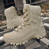 Men Tactical Boot Ankle Waterproof Desert Military Hunting Hiking Shoes Unisex Lace Up Male Army Brand Motorcycle Climbing Shoes