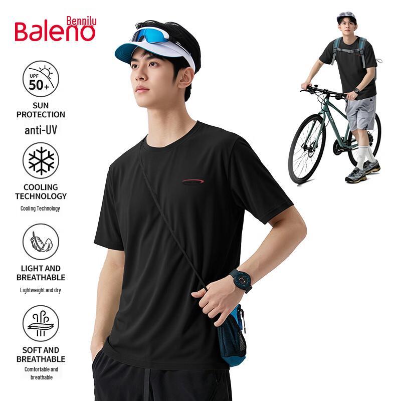 Baleno Men s UPF50+ Cooling Summer Short Sleeve T-Shirt L