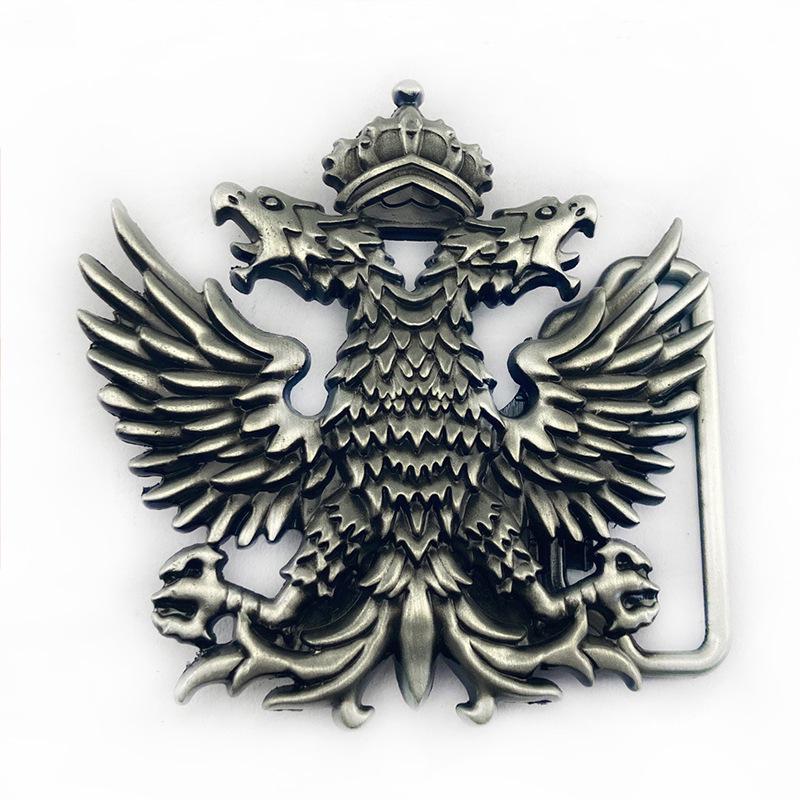 Кожаная пряжка для ремня с двуглавым орлом для мужчин и женщин - Ретро стиль