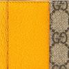 Gucci Etui na karty GG Supreme z logo pantery, Beżowo-brązowe płótno, Ciemnobrązowe skórzane wykończenie, Złote logo z literami GUCCI, Unisex, Codzienne podróże 597557-K9GOT-8861