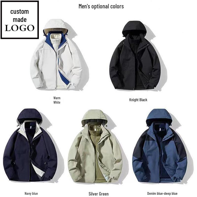 Duke Three-Proof Detachable Inner Layer Storm Jacket – Custom Logo Outdoor Trendy Mountaineering & Cycling Cotton Jacket