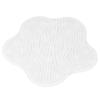 Bathroom Floor Foot Massager Remove Dead Skin Silicone Shower Foot Scrubber with Suction CupsWhite
