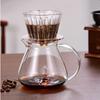 Basket Coffee Dripper Crystal Eye Pour Over Coffee Filter 1-2 People Acrylic Coffee Filter Cup Filter Papers Press Flat Bottom