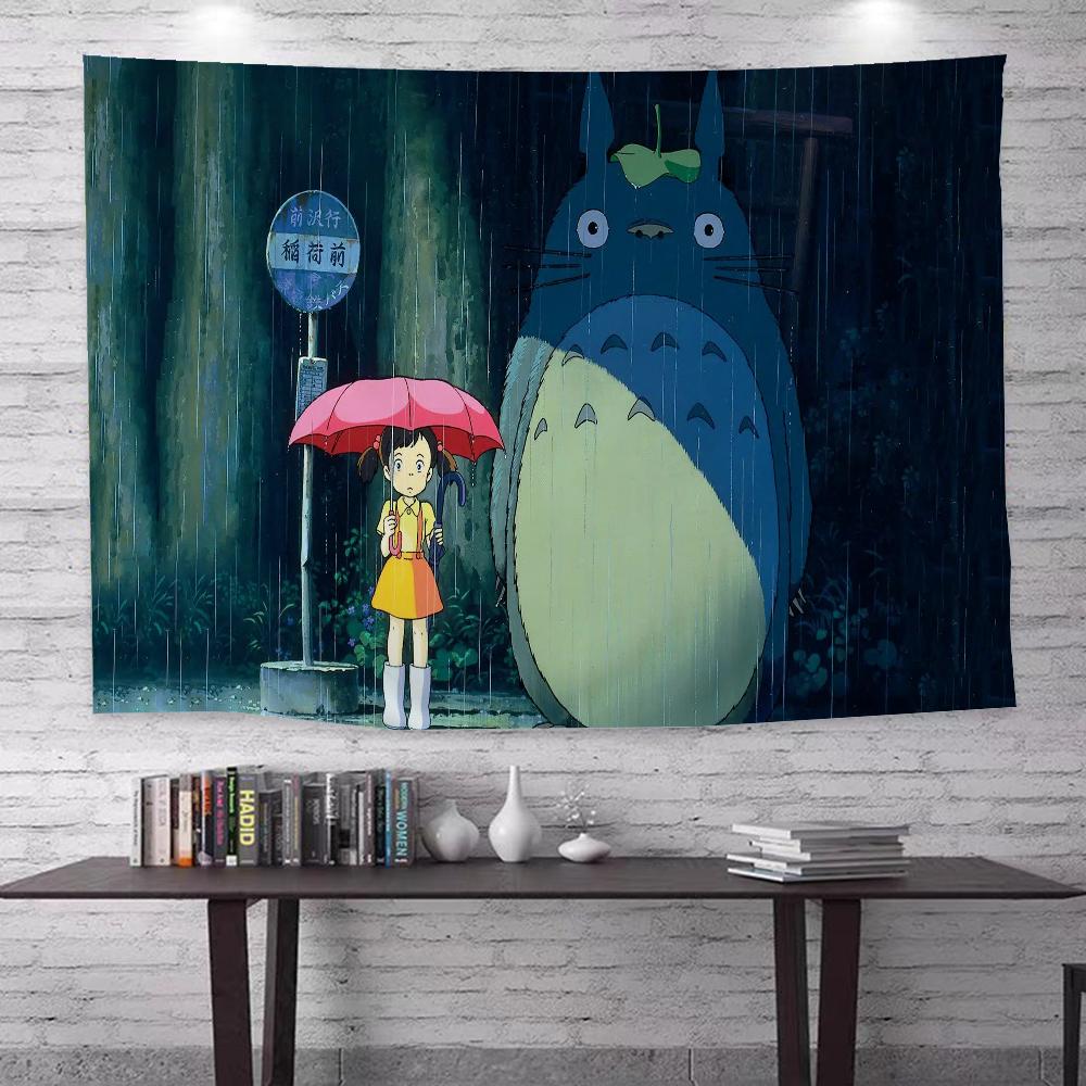 Cartoon My Neighbor Totoro DIY Wall Tapestry For Living Room Home Dorm Decor Wall Art Decor