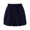 Langzi 25 Blue Elastic Waist Bubble Mini Skirt