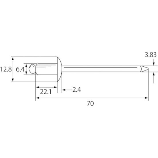 Premium Lobtex Blind Rivet EcoBOX NSA Aluminum/Steel 8-10 (100 Pieces)