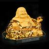 Buddha One of the Seven Lucky Gold Protects Against Brings Good Feng Shui Entryway Auspicious New Car Ornament Statue, Hotei, Gods, Figurine, Evil,