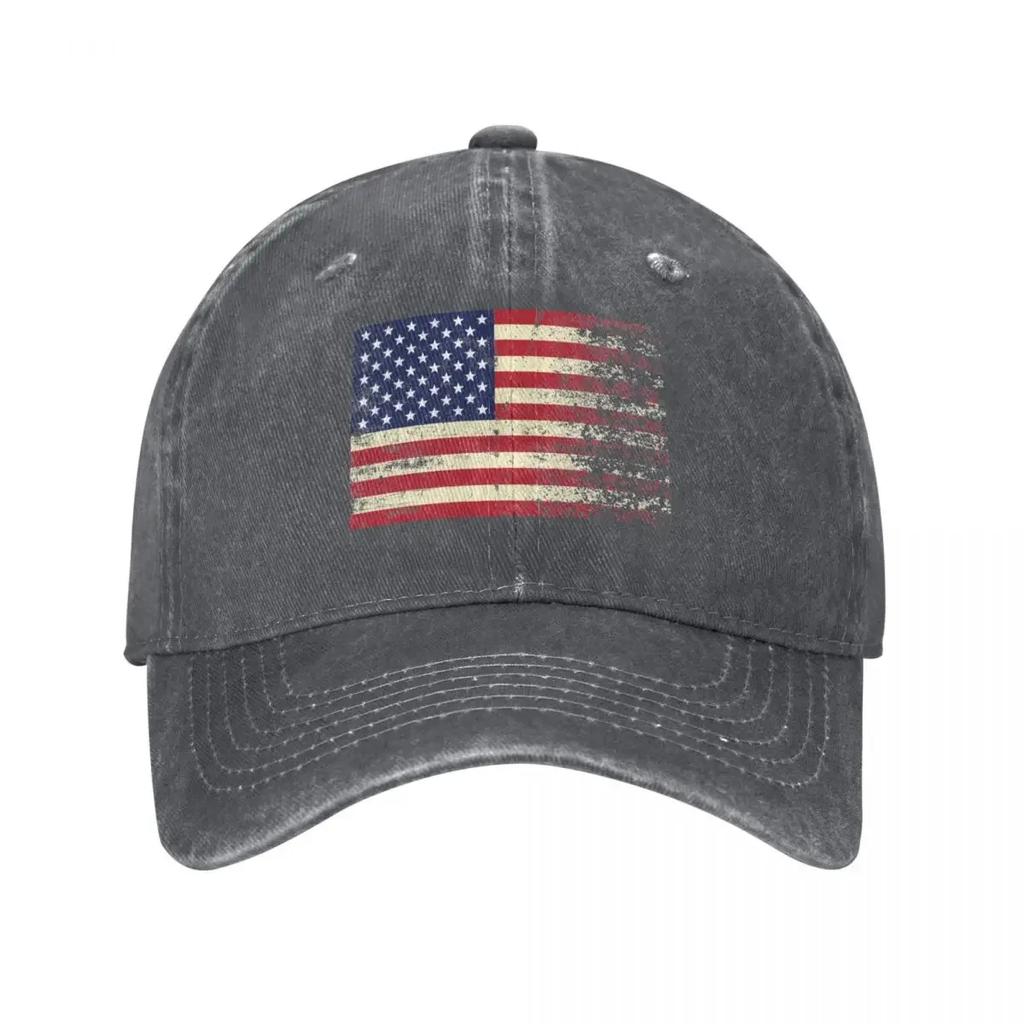 American Flag Vintage Baseball Cap Golf Hat Genuine Luxury Caps Visor Rave Womens  Unisexs