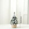 4pcs Set of Artificial Mini Christmas Tree,  Hemp Rope Bottom Basin Christmas Tree, Suitable for Home Desktop Decoration At Christmas