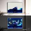 Anime Cyberpunk Glowing Wall Art - Edgerunners LED Night Light for Room Decor, Futuristic Lamparas De Mesita Lighting
