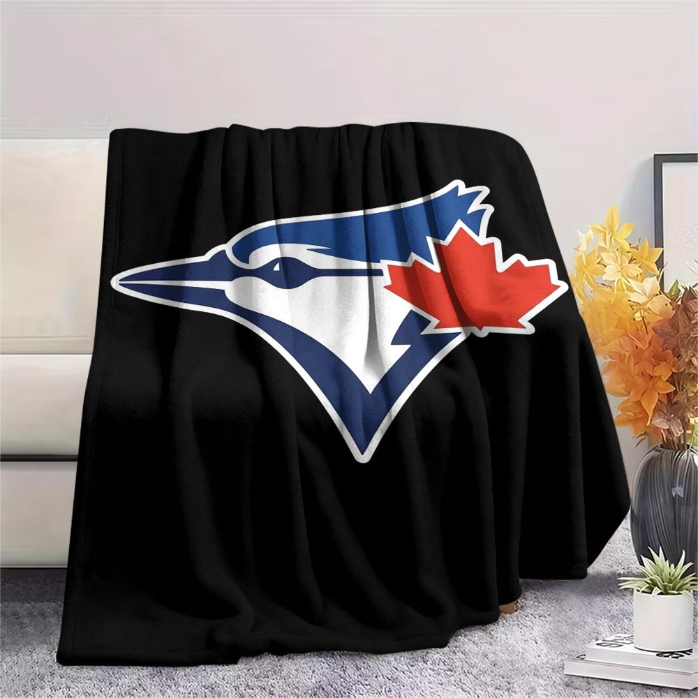 Toronto Blue Jays Print Flannel Blanket, High quality Comfortable for All Seasons, Home Decor, Warmth and Comfort, Perfect for Christmas Gifts
