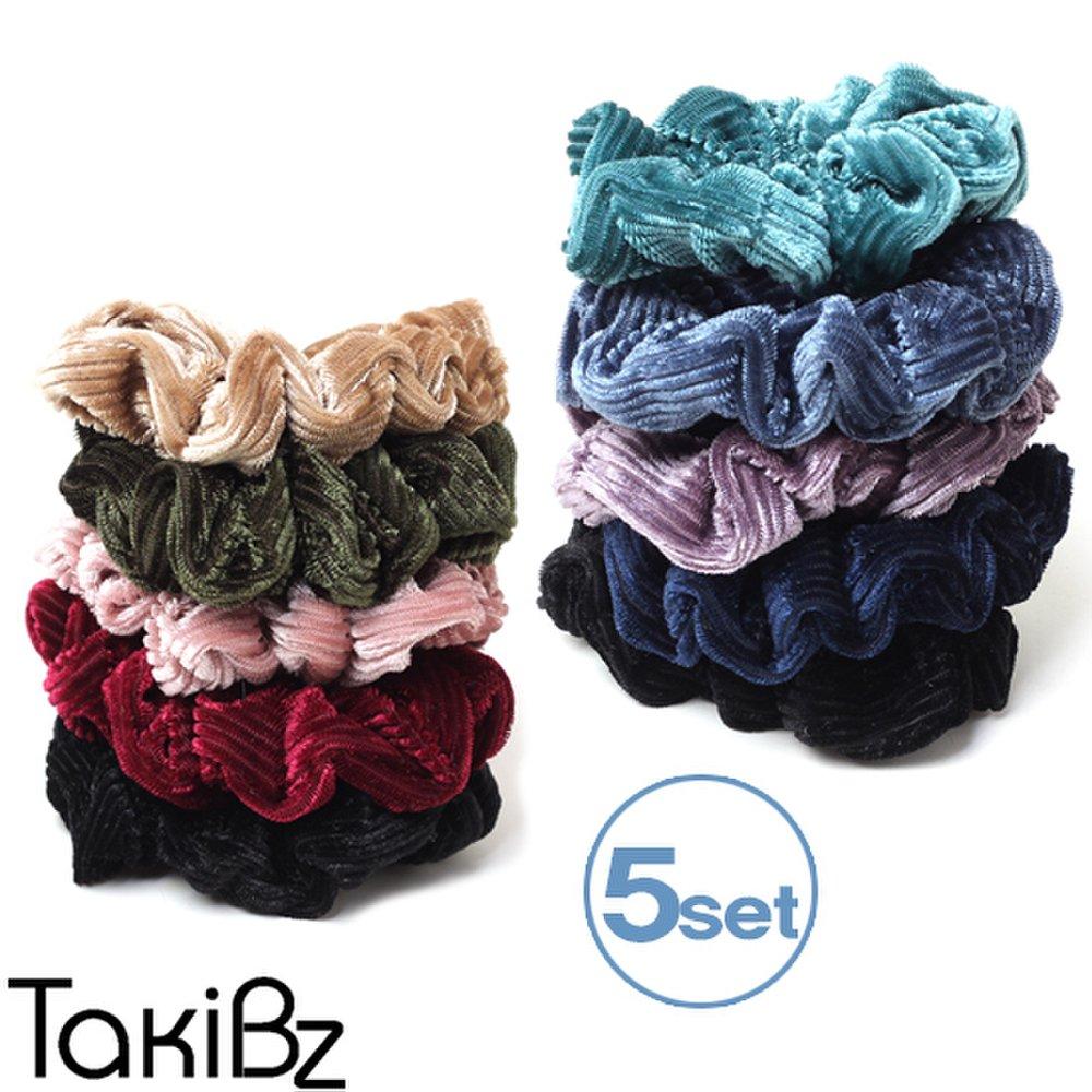 

[Takibz] Мини резинка для волос гопчанг с бархатной подкладкой, набор из 5 штук Warm set