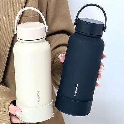 New Frosted Thermos Cup Stainless Steel Thermos Cup Student Sports Water Cup Portable Large Capacity Cup