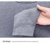 Men's Black Fleece Half-High Neck Sweater, Autumn/Winter Layer, Boys' Base Layer Knitwear