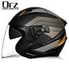 ORZ Motorcycle Helmet Half Face Double Lens Moto Four Seasons Men Women Street Fashion Helmet Capacete De Moto Safety