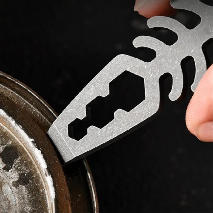 High Strengths Alloys Bottle Opener with Necklace Keychains Survival Tool for Travel and Camping